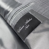 CESARE ATTOLINI Napoli Handmade Gray Plaid Wool Silk Suit NEW