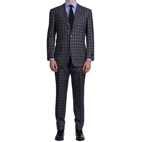 AVI ROSSINI Handmade Gray Super 120's Flannel Suit Luxury EU 52 NEW US 42