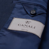 CANALI 1934 Navy Blue Jacquard Micro Patterned Wool Suit 56 NEW 46 2019-20 Model