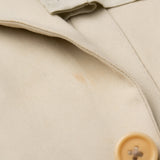 CASTANGIA 1850 Beige Cotton Twill Summer-Spring Suit EU 52 NEW US 40-42