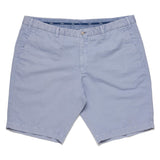 FEDELI Pale Blue Cotton-Linen Casual Bermuda Shorts NEW