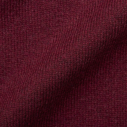 FEDELI Burgundy Cashmere Sleeveless Cardigan Sweater EU 54 NEW US XL