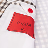 ISAIA Napoli "Enis" Beige Plaid Wool-Linen-Silk Sport Coat Jacket 50 NEW US 40
