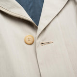K. Punto Rosso by KITON Napoli Gray Poly Rain Jacket Coat EU 50 NEW US 40 M
