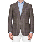 Sartoria PARTENOPEA Handmade Gray POW Wool-Cashmere Flannel Jacket 50 NEW 40