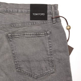 TOM FORD Gray Denim Selvedge Slim Fit Jeans Pants NEW USA Made