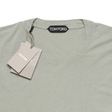 TOM FORD Sage Green Lyocell-Cotton Crewneck Jersey T-Shirt NEW