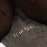 TOM FORD Brown Suede Leather Formal 3 Eyelet Derby Shoes NEW with Box US 11