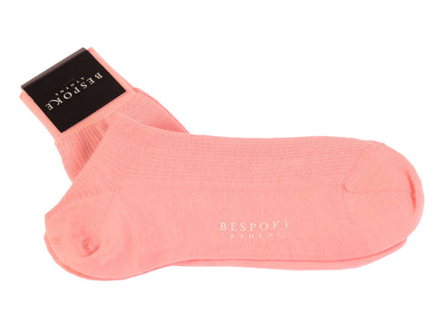 BRESCIANI For BESPOKE ATHENS Solid Pink Wool Blend Socks NEW Size L
