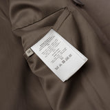 BOTTEGA VENETA Gray Calf Leather Double Breasted Jacket EU 50 US M