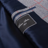 CESARE ATTOLINI Napoli Handmade Gray Windowpane Wool Suit EU 52 NEW US 42