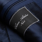CESARE ATTOLINI Napoli Navy Blue Wool Super 120's Blazer Jacket EU 56 NEW US 46
