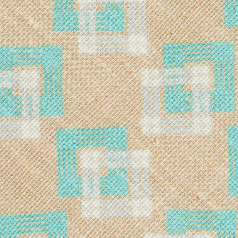 KITON Napoli Handmade Seven Fold Beige-Tan Plaid Linen-Silk-Cashmere Tie NEW