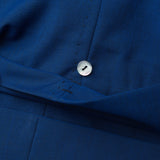 Sartoria CHIAIA Bespoke Blue Wool Double Pleated Dress Pants EU 52 NEW US 36