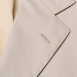 SARTORIA CASTANGIA Beige Cotton Twill Summer-Spring Suit NEW