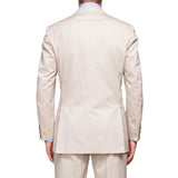 SARTORIA CASTANGIA Beige Cotton Twill Summer-Spring Suit NEW