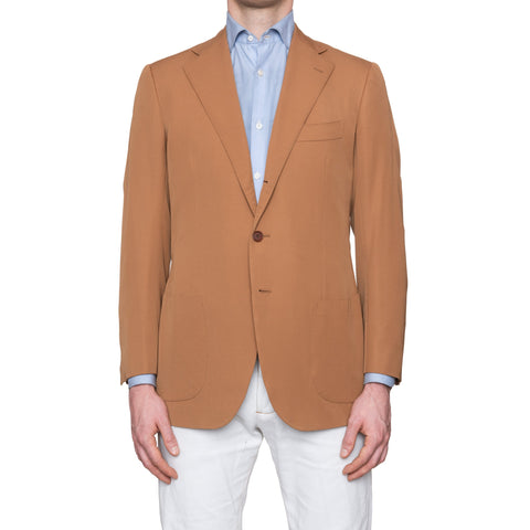CESARE ATTOLINI Napoli Caramel Wool Super 150's Blazer Jacket NEW