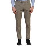 INCOTEX (Slowear) Gray Cotton Twill Stretch Flat Front Slim Fit Pants EU 54 NEW