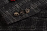 AVI ROSSINI Handmade Gray Super 120's Flannel Suit Luxury EU 52 NEW US 42