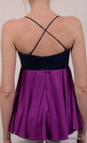 MARA HOFFMAN Made In USA Purple Silk Top Size S - SARTORIALE - 3