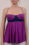 MARA HOFFMAN Made In USA Purple Silk Top Size S - SARTORIALE - 1