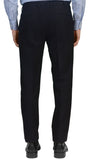 INCOTEX (Slowear) Dark Blue Fleece Wool Flat Front Slim Fit Pants NEW