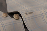 BOGLIOLI Milano Gray Plaid Cotton 4 Button Vest Waistcoat EU 48 NEW US 38