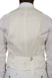 D'AVENZA Handmade Black Silk Dinner Jacket with Waistcoat Set EU 50 NEW US 40