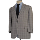 D'AVENZA Handmade Gray Cashmere Silk Suit EU 60 NEW US 50 Short