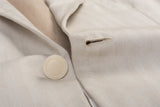 D'AVENZA "Curzio" Handmade Beige Herringbone Cotton Blazer Jacket 48 NEW US 38