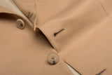 D'AVENZA Roma Handmade Tan Cashmere Blazer Jacket EU 50 NEW US 40