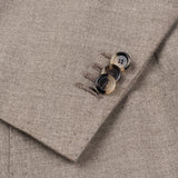 CESARE ATTOLINI for M Bardelli Bespoke Taupe Cotton Wool DB Jacket EU 50 US 40