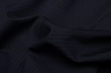 D'AVENZA Handmade Blue Striped Wool Mohair Blazer Jacket EU 50 NEW US 40