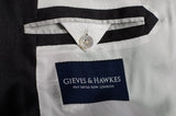 GIEVES & HAWKES Handmade Gray Wool Super 150's DB Jacket EU 51 NEW US 41