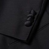 CESARE ATTOLINI Napoli Handmade Black Wool-Mohair Tuxedo Suit EU 50 NEW US 40