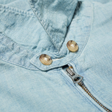 POLO RALPH LAUREN ‘Bayport’ Chambray Blue Cotton Jacket NEW US XXL