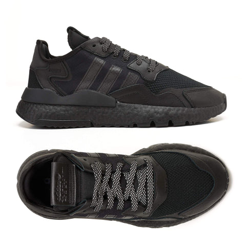 ADIDAS NITE JOGGER FV1277 Core Black Trainers Shoes UK 8.5 US 9 NEW with Box