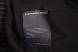 ALEXANDER WANG Gray Striped Wool Silk Lined Blazer Jacket Coat NEW US 4