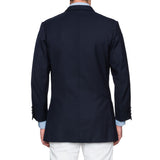 ANDERSON & SHEPPARD Savile Row Bespoke Blazer Blue Wool DB Jacket US 44