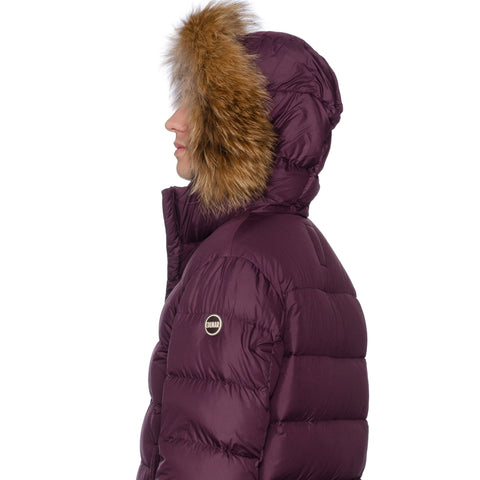 COLMAR Down-Feather Fur Trimmed Hooded Parka Jacket Coat US M NEW EU 50