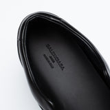 BALENCIAGA Black Debossed Leather Low-Top Sneaker Shoes FR 40 US 7 NEW Box