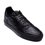 BALENCIAGA Black Debossed Leather Low-Top Sneaker Shoes FR 40 US 7 NEW Box