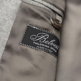 BELVEST Handmade Gray Herringbone Cashmere Flannel Jacket EU 50 NEW US 40 Portly