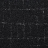 BELVEST Handmade Dark Gray Plaid Wool-Cotton Flannel Unlined Suit 50 NEW US 40
