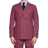 "50th Anniversary" BELVEST Dark Raspberry Cotton Unlined DB Suit EU 50 NEW US 40