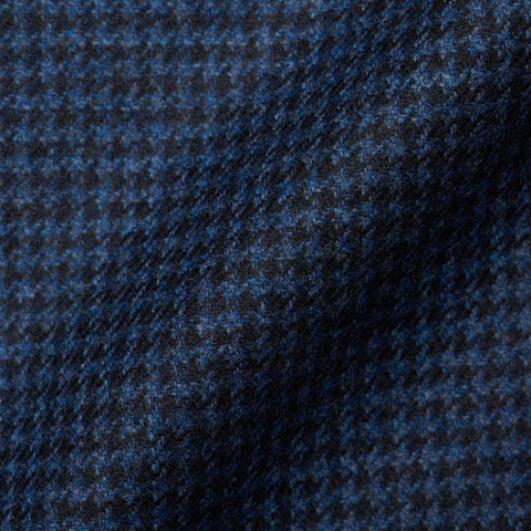 BELVEST JACKETINTHEBOX Navy Blue Houndstooth Wool-Cashmere Jacket 58 NEW 48
