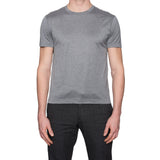 BERLUTI Paris Gray Cotton Short Sleeve Crewneck T-Shirt EU 50 US M