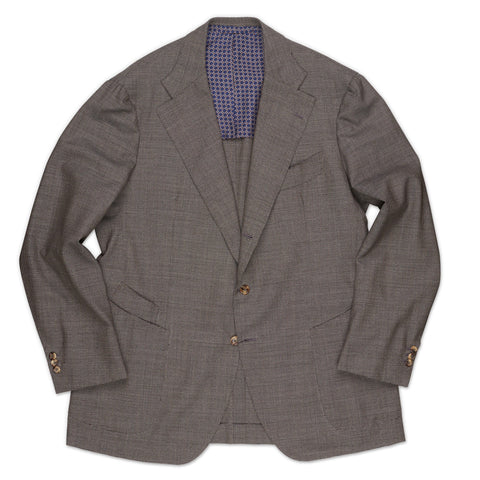 BESPOKE ATHENS x CHIAIA Handmade Gray Wool Jacket EU 56 NEW US 46