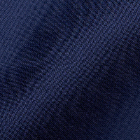 BESPOKE ATHENS Handmade Navy Blue Wool Flat Front Dress Pants EU 48 NEW US 32
