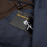 BIJAN Beverly Hills Handmade Brown Cashmere Silk Jacket Coat 56 NEW 2XL Luxury